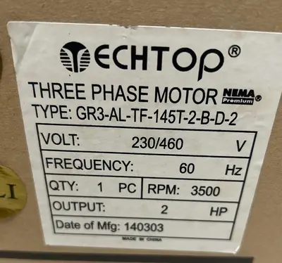 USED TECHTOP GR3-AL-TF-145T-2-B-D-2