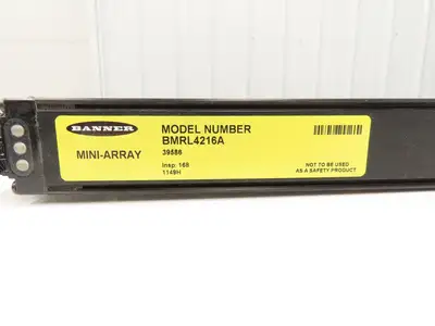 Banner 39586 Mini-Array Receiver Sensor 1057mm 19mm Beam Spacing Light Curtain