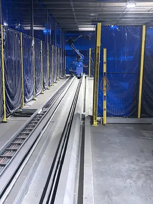 USED 2023 YASKAWA 70ft Dual Robot Weld Cell