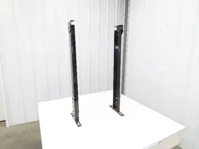Single Conveyor Leg Stationary Floor Support 35"-40-1/2"Adj H Black  Lot of 2
