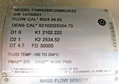 NEW Micro Motion F300 S355C2BMEZKZZ