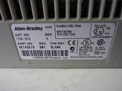 USED ALLEN BRADLEY 1794-IB16 SER A
