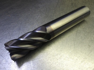 Benchmark 1" 5 Flute Carbide CR Endmill 1" Shank .03 R 537L10052030C15 (LOC3513B)