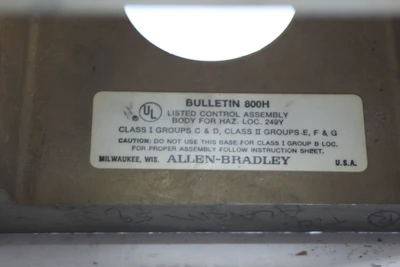 Used Allen-Bradley 800H-2HVX7 Electrical Boxes California US | Davliegogo LLC #1706745