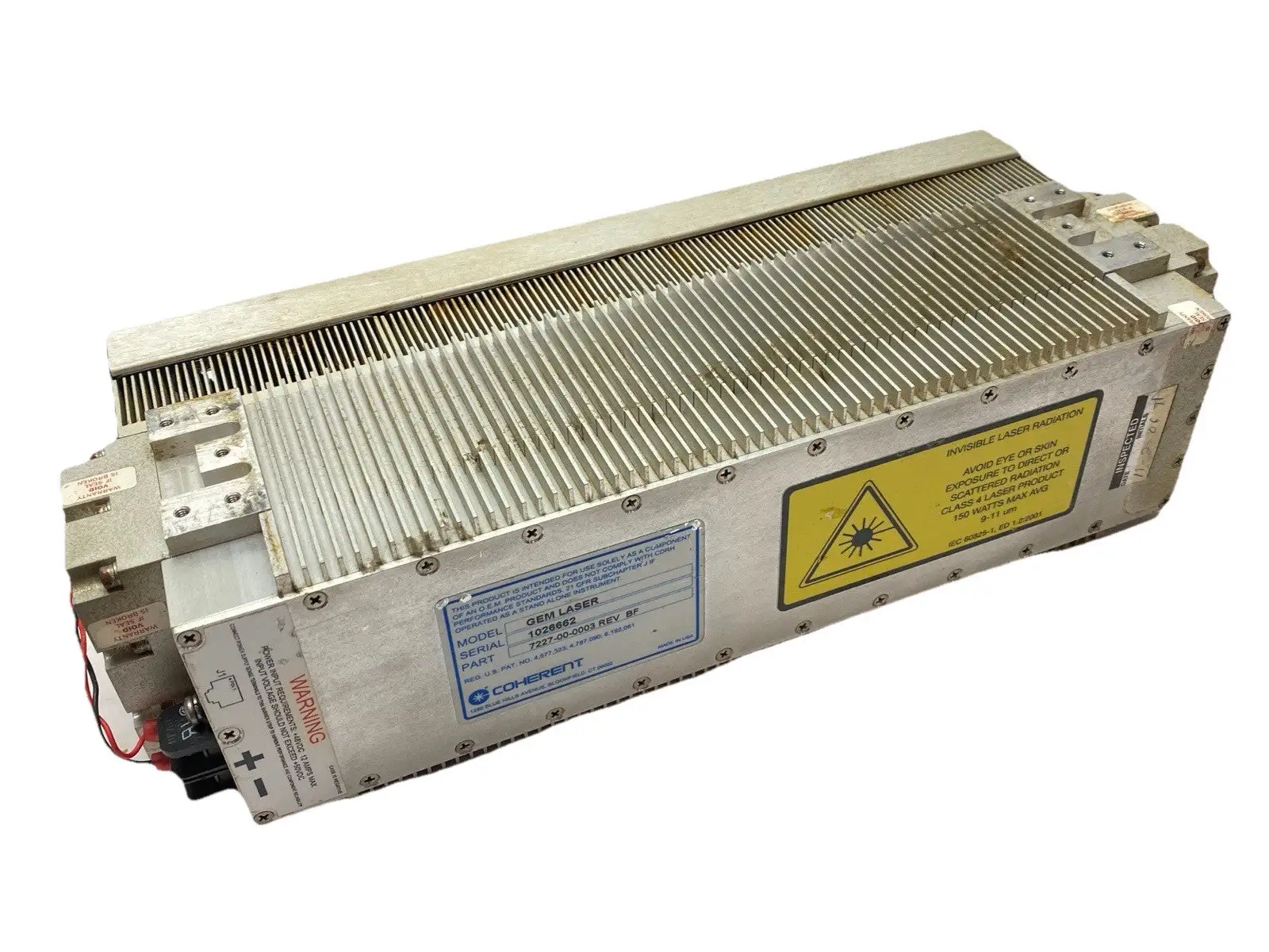 USED COHERENT REV BF GEM LASER INDUSTRIAL CO2 LASER HEAD