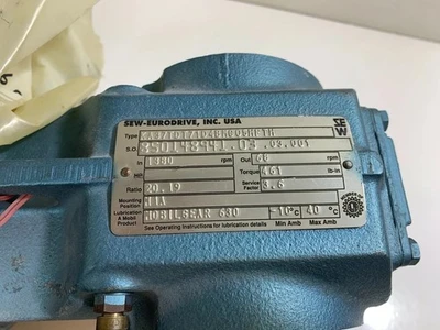 SEW-Eurodrive DFT71D4BMG05HFTH 1/2 HP KA37TD71D Gang Reduzierer Ratio:20.19