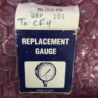 REPLACEMENT GAUGE 0-1000 PSI REPLACEMENT GAUGE GBP10