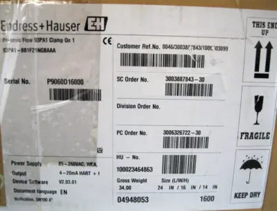 NEW Endress+Hauser 93PA1-BB1F21NGBAAA