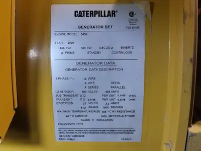 Used 2006 CATERPILLAR 3456 Generators British Columbia CA | Lenmark #277292