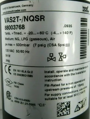 NEW KROM SCHRODER VAS2T-/NQSR SOLENOID VALVE VAS2TNQSR