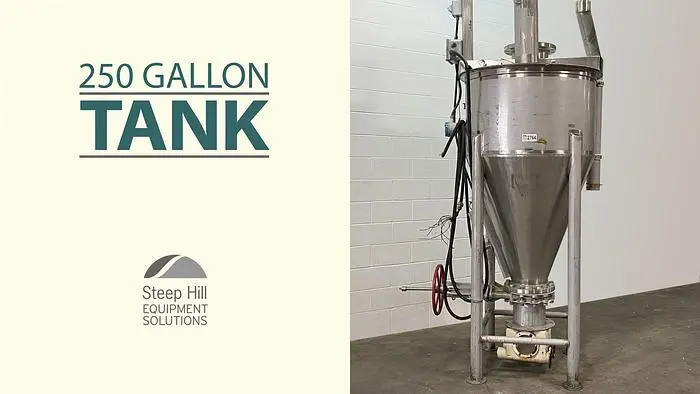 250 Gallon Cone-Bottomed Tank