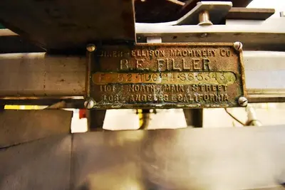 USED BEINER ELLISON MACHINERY CO BF FILLER