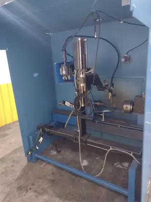 12" ITW WELDING AUTOMATION LATHE, WITH MILLER WELD CONTROLLER & MILLER XMT 304 SERIES ARC WELDER: YOBRO #24402