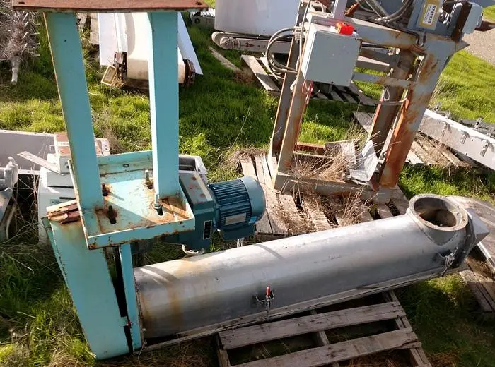 Conveyor, Screw, 9.5" x 5'9", S/st, 1.5 HP, 10" In/Out, #C742698