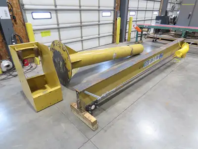 Contrx 2 Ton 4000 Lb Free Standing Jib Crane 14' Span 12' Height Under Beam