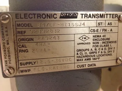 USED Foxboro 847EF-HI1SSJ4