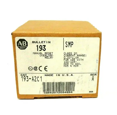 4 NEW ALLEN BRADLEY 193-A2C1 OVERLOAD RELAY SER.A 193A2C1