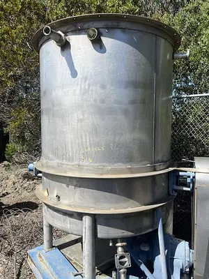 Tank, 800 Gallon, 316 Stainless Steel 5' X 6', Hot Break, Coil, #S691360