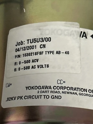 NEW Yokogawa 1030218F8F