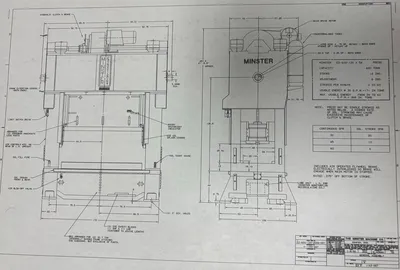 1990 MINSTER E2-600-120-54 Straight Side Double Crank Press | Universal Press & Machinery (UPM) (5)