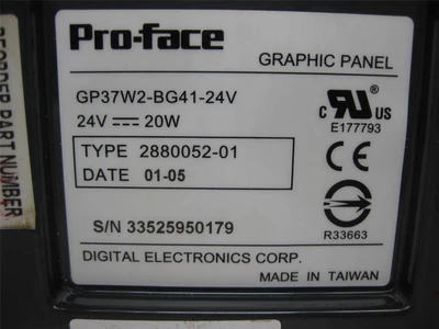 USED PROFACE GP37W2-BG41-24V