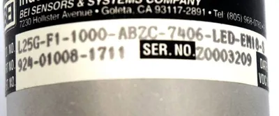 NEW BEI SENSORS L25G-F1-1000-ABZC-7406-LED-EM16-S ENCODER