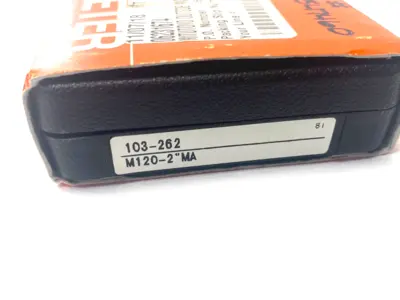 USED MITUTOYO OUTISDE MICROMETER 1-2" RATCHET STOP M120-2"MA