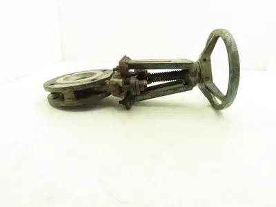DeZurik 827 Flanged 3" Knife Gate Valve 316 SS Rising Stem Metal Seat