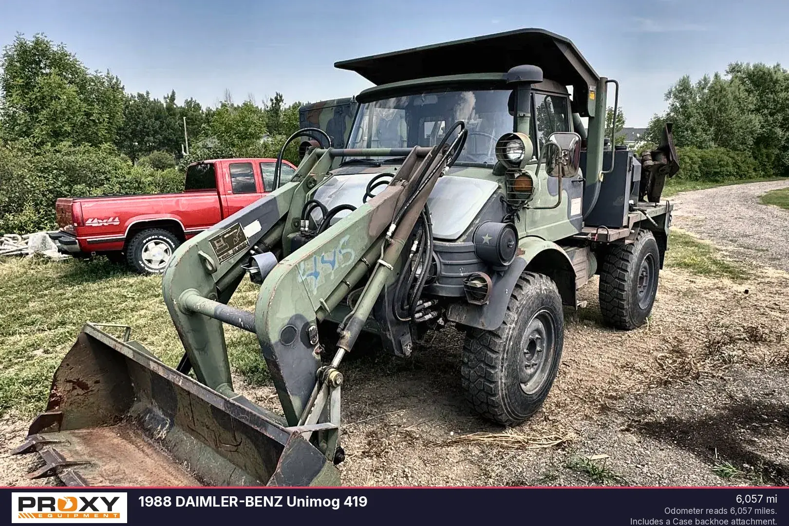 Used 1988 DAIMLER-BENZ UNIMOG 419 Backhoe Loaders North Dakota US | Proxy Equipment #1377985