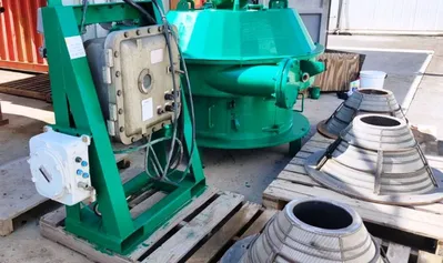 Elgin CSI-03 vertical cuttings dryer, SS.