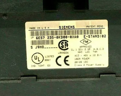 USED SIEMENS 6ES7-235-0KD00-0XA0 EXPASION MODULE 6ES72350KD000XA0