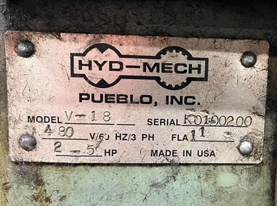 2000 HYD-MECH V-18A Vertical Band Saws | Blackout Equipment, LLC (16)