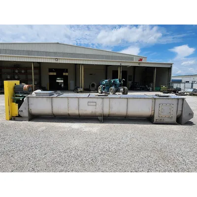 GEA Continuous Stainless Steel HeavyDuty Industrial Paddle Mixer Pug Mill Unused
