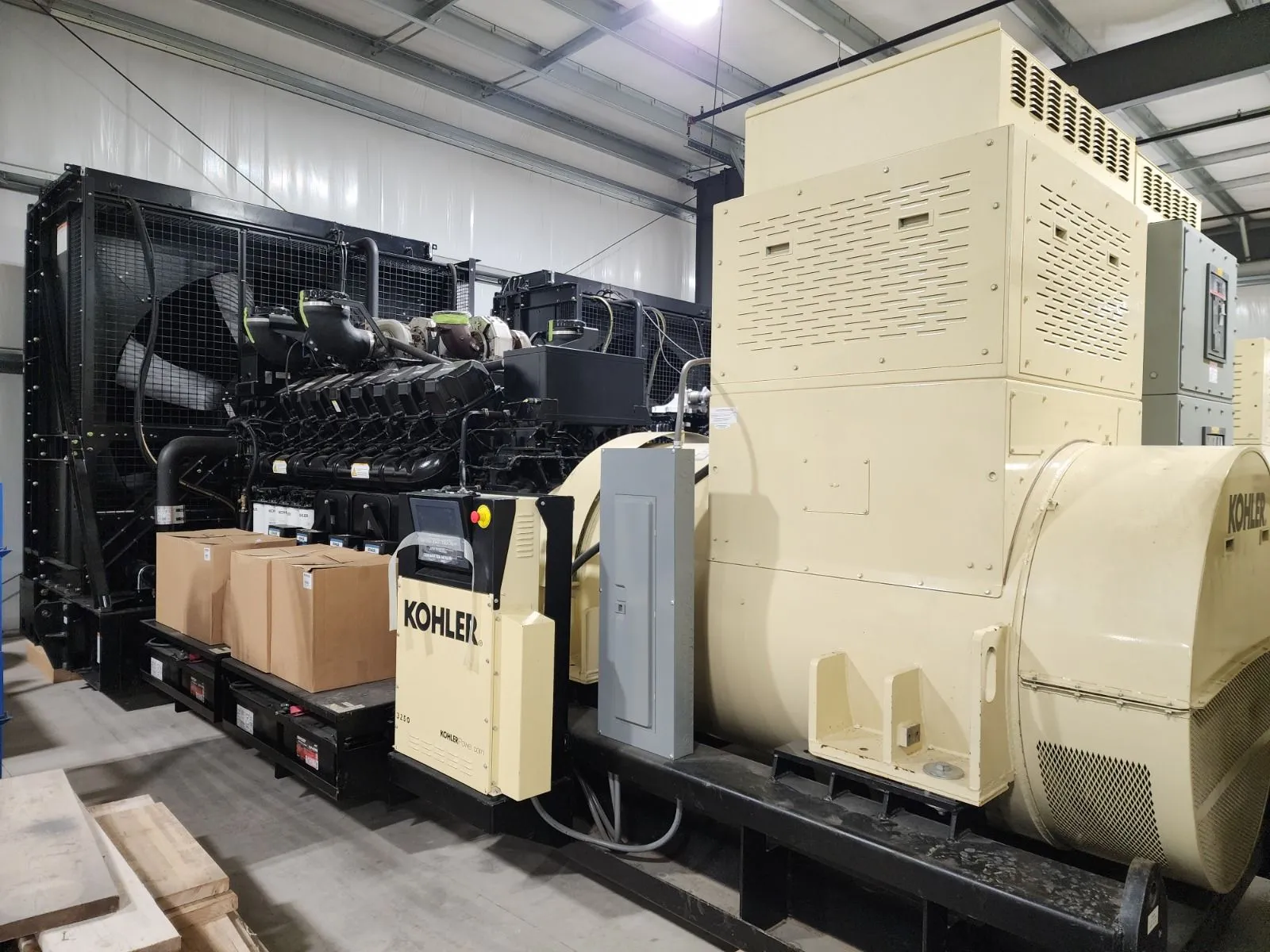 New Surplus 3250KW Diesel Generator Kohler KD3250 480 Volts TIER 2 Instock Warranty