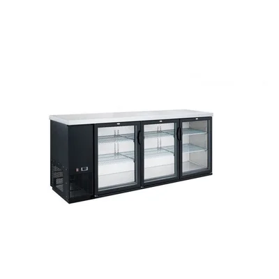 New | in-Stock Dukers New Dukers DBB72-H3 3 Door Bar and Beverage Cooler (Hinge Doors) Bottle Coolers Illinois US | Falcon Restaurant Supply #1376302