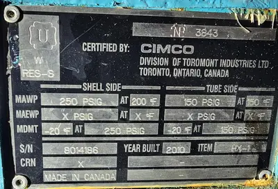 USED 2010 TOROMONT CIMCO C6-W08AHE