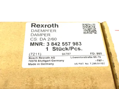 NEW BOSCH REXROTH DAMPER UNIT, PNEUMATIC, CS: DA 2/60