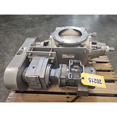 Used 8" Sanitary Quick Clean Stainless Steel Rotary Airlock Valve