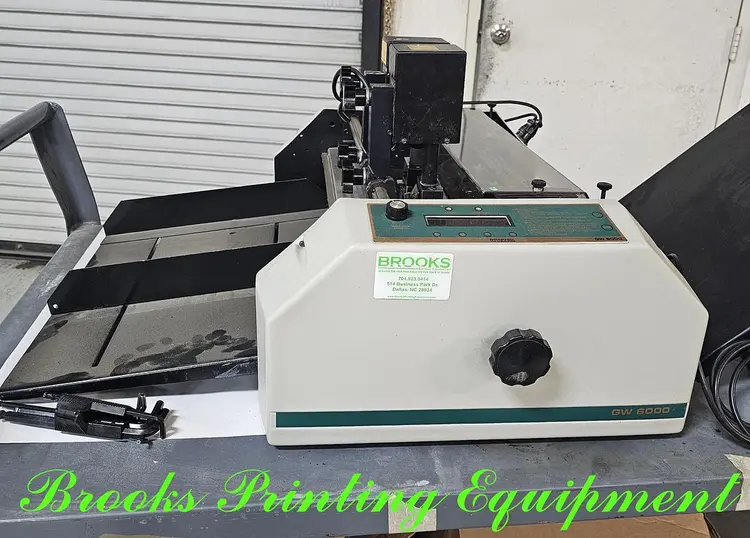 Used GRAPHIC WHIZARD 6000 Scoring & Perforating Machines North Carolina US | BROOKS PRINTING EQUIPMENT #391555