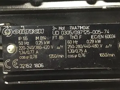 USED OILTECH UD 0305-097125-005-74