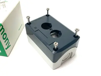 USED SCHNEIDER ELECTRIC HARMONY CONTROL BOX ENCLOSURE 2-HOLE