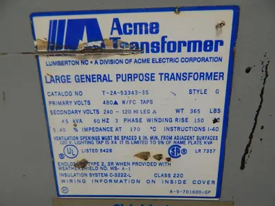 Used ACME T-2A-53343-3S Distribution Transformers Texas US | Aucto #1308551