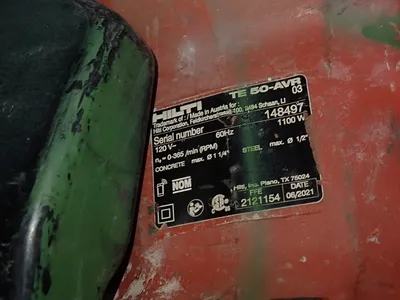 USED 2021 HILTI TE 50AVR