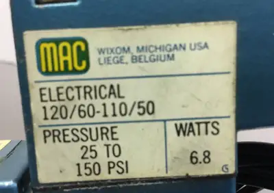 Used MAC _UNKNOWN_ Valves/Fittings South Carolina US | Palmetto Automation #1290008