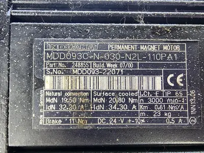 USED INDRAMAT MDD093C-N-030-N2L-110PA1