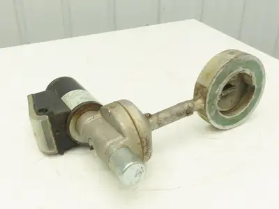 Krom Schroder MB 7NQ3  4" Wafer Butterfly Valve w/Solenoid Actuator 120VAC DN100
