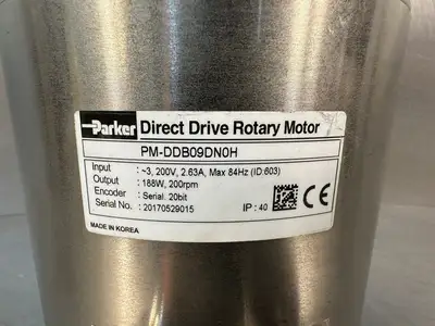 Parker Direct Drive Rotary Motor PM-DDB09DN0H Input ~3,200V 2.63A (11.6.1)