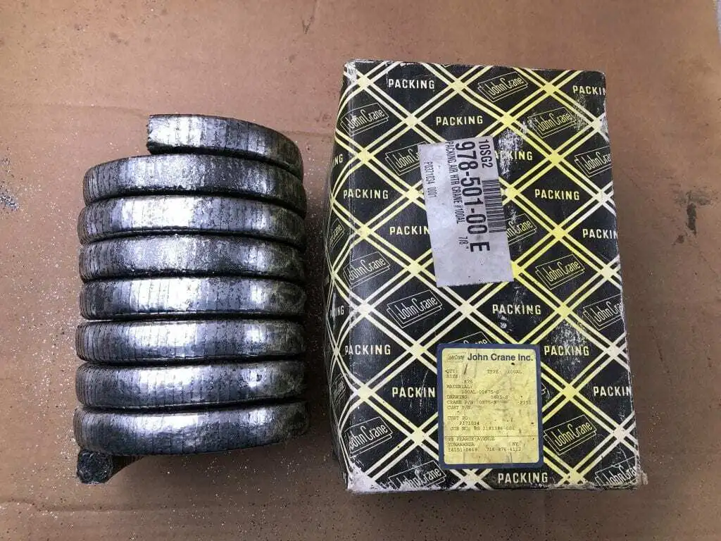John Crane Rite-Pak 0.875-S Compression Packing 100AL P351 12′ X 0.875″ -NIB