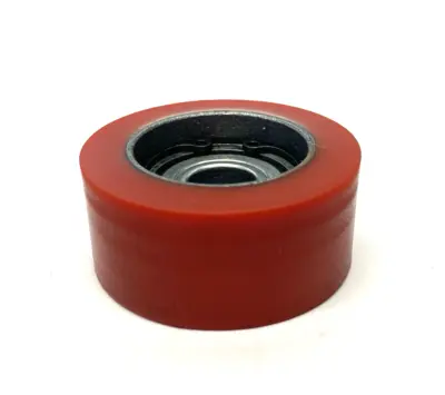 New | in-Stock None Abrasion-Resistant Threaded-Stud Idler Roller, 80A Red Hard Durom Conveyor Parts Michigan US | Maverick Industrial Sales #1396690