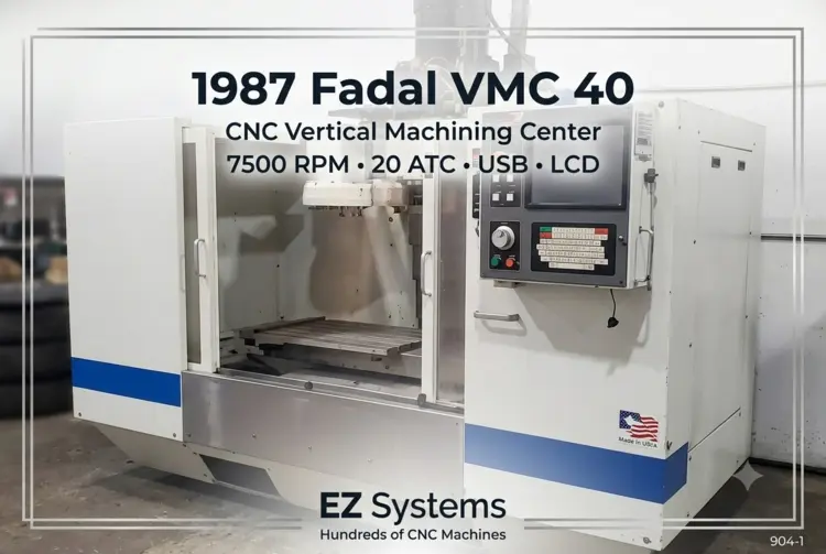Used 1987 FADAL VMC-40 Vertical Machining Centers California US | [EZ] EZ Systems #1122731
